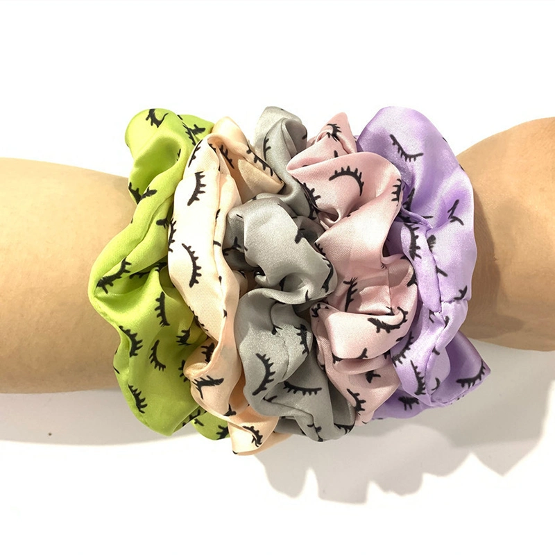 New Arrival Fashion Women Accessory Custom Luxury Satin Elastic Hair Bands