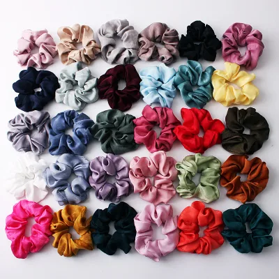 Hot Sales Satin Scrunchie Women Scrunchy Hair Band