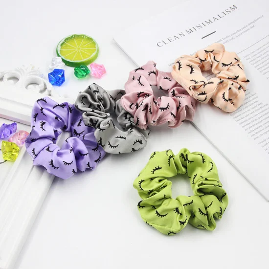 New Arrival Fashion Women Accessory Custom Luxury Satin Elastic Hair Bands